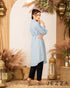 Long Sleeve Below-Knee Polyester Top 62863